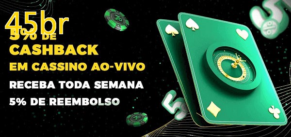 Promoções do cassino ao Vivo 45br